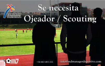 MD Oferta Puesto de Ojeador/Scouting para Valencia